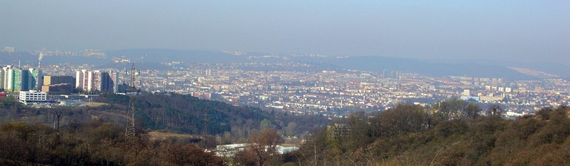 Pohled na Brno z vyhldky Velk Klajdovka