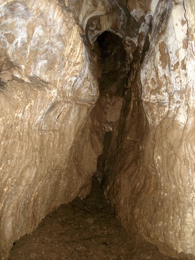 Malina jeskyn - konec hlavn chodby